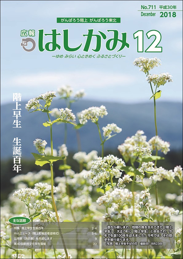 広報はしかみ　2016年12月号　表紙